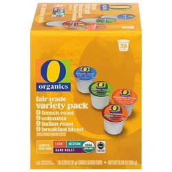 O Organics Coffee Single Serve Cups Variety Pack - 36 Count