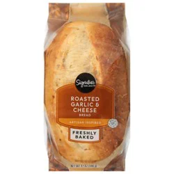 Signature Select Roast Garlic & Cheese Bread Loaf - Each