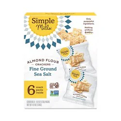 Simple Mi Crackers Snkpk Sslt Almnd - 4.8 Oz