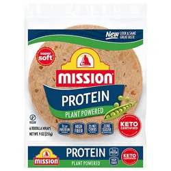 Mission Protein Tortilla Wraps - 6 Count