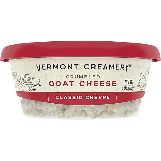 slide 1 of 1, Vermont Creamery Goat Cheese Crumbles Classic Chevre - 4 Oz, 4 oz