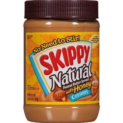 Skippy Peanut Butter Spread With Honey Creamy - 26.5 Oz