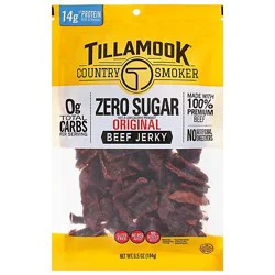 Tillamook Country Smoker Jerky Beef Zero Sugar Original - 6.5 Oz