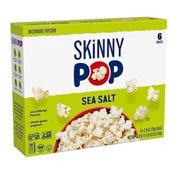 Skinnypop Microwave Sea Salt Popcorn Microwavable Bags -6-2.8 Oz