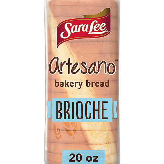 slide 1 of 1, Sara Lee Artesano Brioche Bakery Bread - 20 Oz, 20 oz