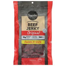 Signature Select Beef Jerky Original Family Size - 8 Oz