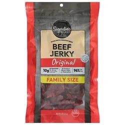 Signature Select Beef Jerky Original Family Size - 8 Oz