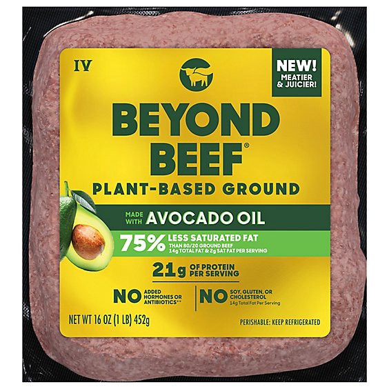 slide 1 of 4, Beyond Meat Beyond Beef Plant Based Ground Beef - 16 Oz, per lb