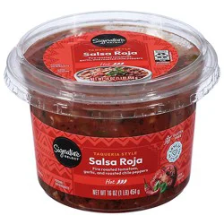 Signature Select/cafe Salsa Roja Hot Taqueria Style - 16 Oz