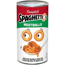 Campbell's Spaghettios Canned Pasta With Meatballs - 22.2 Oz