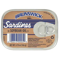 Brunswick Sardines In Soybean Oil - 3.75 Oz