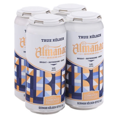 slide 1 of 1, Almanac True Kolsch In Cans, 4 ct; 16 fl oz
