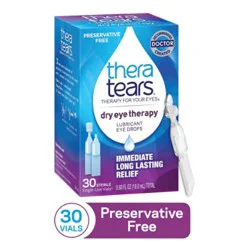 Thera Tears Eye Drops Dry Eye Therapy Lubricant 30 Count - 0.60 Fl. Oz.