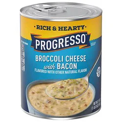 Progresso Rich & Heaty Soup Broccoli Cheese With Bacon - 18 Oz