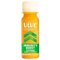 Vive Organic Immunity Boost Shot Cayenne Ginger And Turmeric Wellness Shot - 2 Fl. Oz.