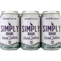 Simply Idaho Hckbry Key Lime Seltzer In Cans - 6-12 Fl. Oz.