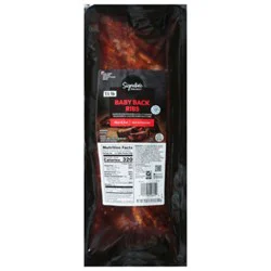 Signature Select Barbeque Baby Back Ribs Famly Pack - 24 Oz