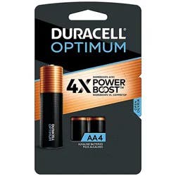 Duracell Optimum 1.5v Alkaline Aa Batteries - 4 Count