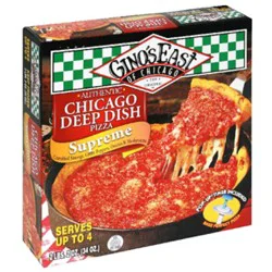 Ginos East Of Chicago Pizza Chicago Deep Dish Supreme Frozen - 32 Oz