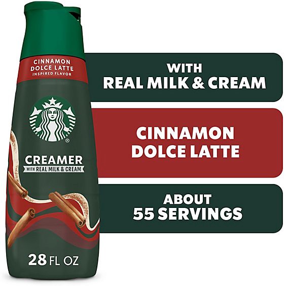 slide 1 of 5, Starbucks Cinnamon Dolce Liquid Coffee Creamer (Inspired By Cinnamon Dolce Latte) - 28 Fl. Oz., 28 fl oz