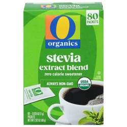 O Organics Stevia Extract Blend Zero Calorie Sweetener - 80 Count