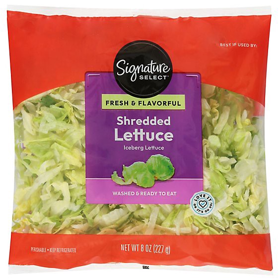 slide 1 of 1, Signature Select/farms Lettuce Shreds - 8 Oz, 8 oz