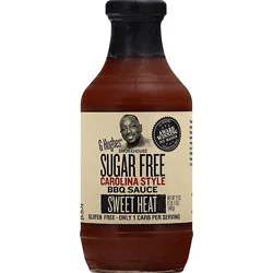 G Hughes Sauce Bbq Sugar Free Carolina Style Sweet Heat - 17 Oz