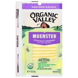 Organic Valley Organic Cheese Deli Slice Muenster - 6 Oz