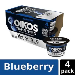 Oikos Triple Zero Blueberry Greek Yogurt Multipack - 4-5.3 Oz