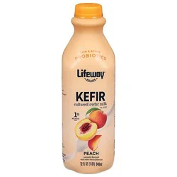 Lifeway Kefir Smoothie Cultured Lowfat Milk Peach - 32 Fl. Oz.