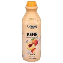 Lifeway Kefir Smoothie Cultured Lowfat Milk Peach - 32 Fl. Oz.