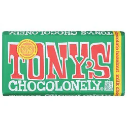 Tonys 32% Milk Chocolate Hazelnut Bar - 6.35 Oz