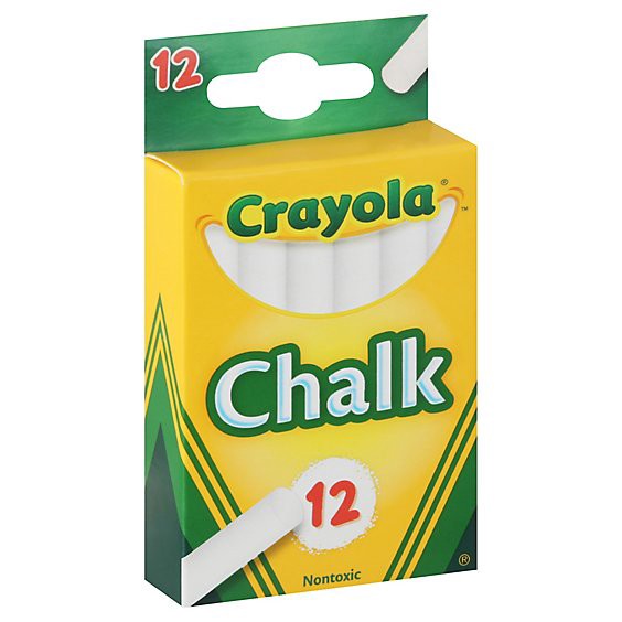 slide 1 of 11, Crayola Chalk White - 12 Count, 12 ct