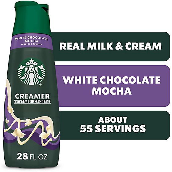 slide 1 of 4, Starbucks Liquid Coffee White Chocolate Creamer - 28 Fl Oz, 28 fl oz