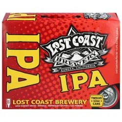 Lost Coast Ipa In Cans - 12-12 Fl. Oz.