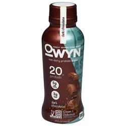 Owyn Protein Drink Plant Based Dark Chocolate - 12 Fl. Oz.