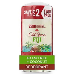 Old Spice Aluminum Free Mens Deodorant Fiji With Palm Tree Twin Pack - 2-3 Oz