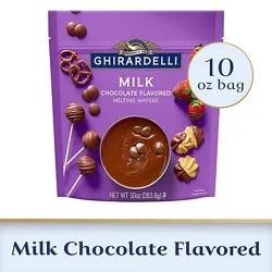Ghirardelli Premium Baking, Milk Chocolate Melting Wafers - 10 Oz