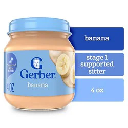 Gerber 1st Foods Natural Banana Baby Food Jar - 4 Oz