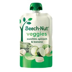 Beech-Nut Veggies Stage 2 Zucchini Spinach & Banana Baby Food - 3.5 Oz