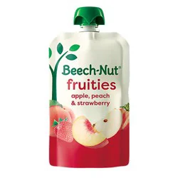 Beech-Nut Fruities Stage 2 Apple Peach & Strawberries Baby Food - 3.5 Oz