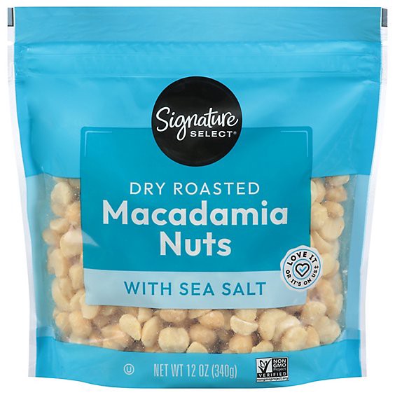 slide 1 of 1, Signature Select/farms Macadamia Nuts - 12 Oz, 12 oz