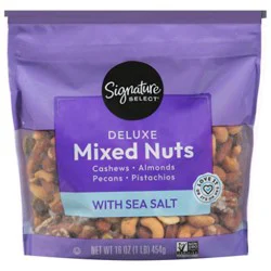 Signature Select/farms Deluxe Mixed Nuts With Sea Salt - 16 Oz