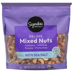 Signature Select/farms Deluxe Mixed Nuts With Sea Salt - 16 Oz