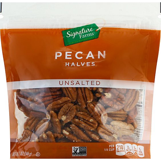 slide 1 of 1, Signature Select/farms Pecan Pieces - 12 Oz, 12 oz