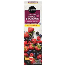 Signature Select Bags Food Storage Gallon Value Pack - 32 Count