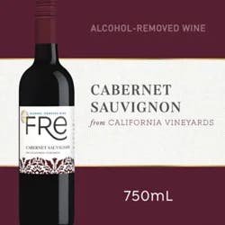 Fre Cabernet Wine Alcohol Removed Sauvignon Red Wine Bottle - 750 Ml