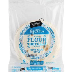 Signature Select Soft Taco Flour Tortillas 8 Count - 12 Oz