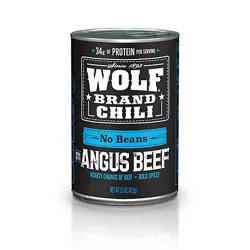 Wolf Brand Angus No Beans Chili - 15 Oz