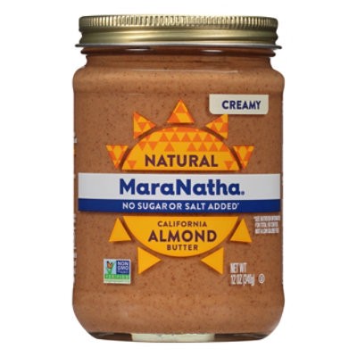 slide 1 of 1, Maranatha Almond Butter Creamy No Added Sugar Or Salt - 12 Oz, 12 oz